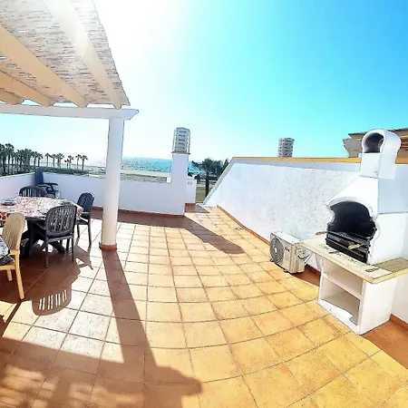 Atico 1ª Linea De Playa Dos Veramar 4 Playa Apartment *